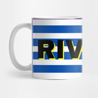 Rivera City in Uruguay Flag Stripes Mug